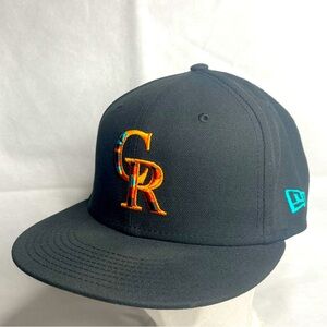 New Era 59Fifty City Edition Native Colorado Rockies Fitted Size 7 3/8 Hat Cap